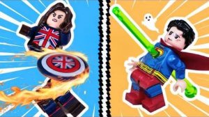 ЛЕГО против супергероев...