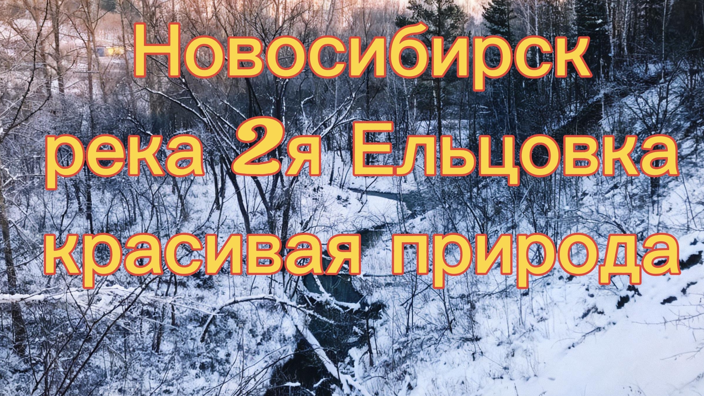 Новосибирск, река 2я Ельцовка зимой, прогулка по берегу. Красивая природа.