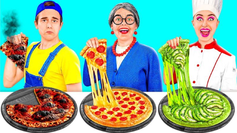 Кулинарный Челлендж Я против Бабушки Кухонные Лайфхаки и Хитрости от TeenTeam Challenge смотреть онлайн