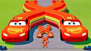 Двойной Молния Маквин и Друзья! Все против Томаса! BeamNG.Drive