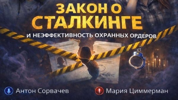 "Закон о сталкинге как угроза национальной безопасности России" (круглый стол) Доклад М. Циммерман