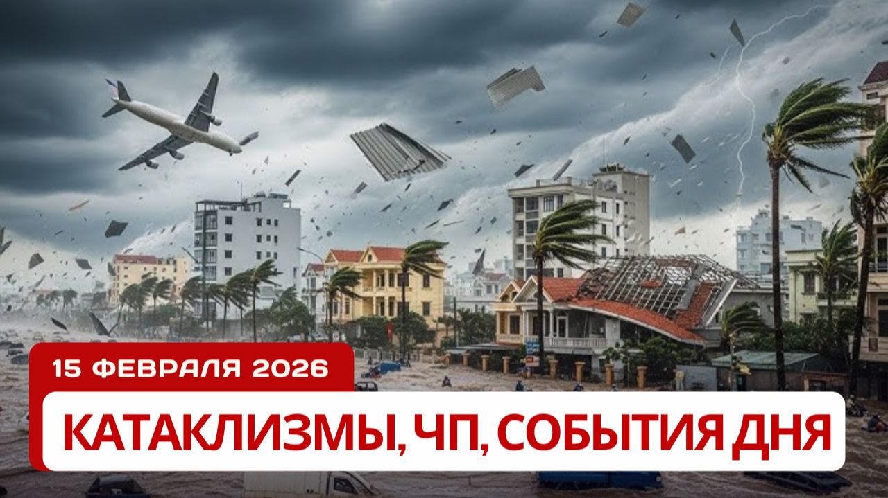 Новости Сегодня 15.02.2026 - Катаклизмы сегодня, ЧП, События дня | Европа Россия Китай Индия США смотреть онлайн