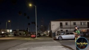 Ночной Лос-Анджелес Калифорния США прогулка по городу