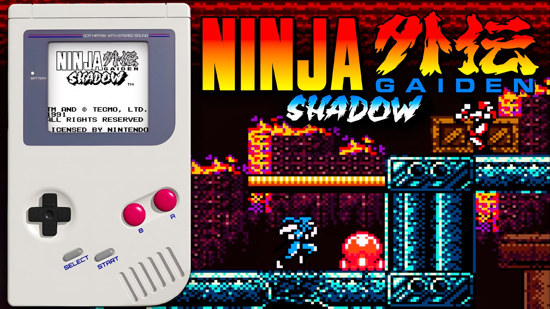 Прохождение Ninja Gaiden Shadow DX | Приквел на Game Boy