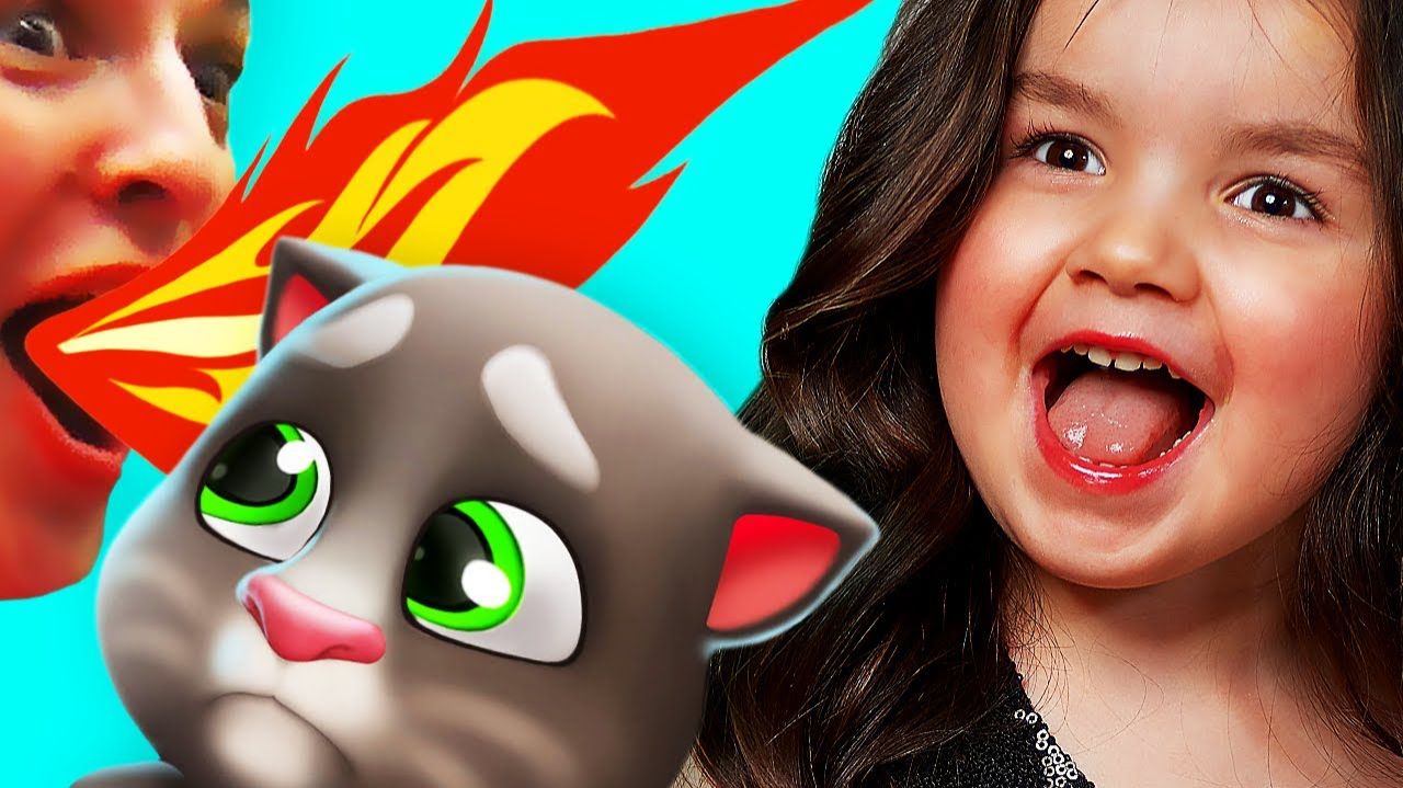 Мультик Мой Говорящий Том и Друзья Моя Говорящая Анжела играем вместе смотреть онлайн