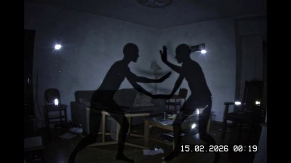 Полтергейст попался на камеру видео наблюдения, сработал на движение 15.02.2026