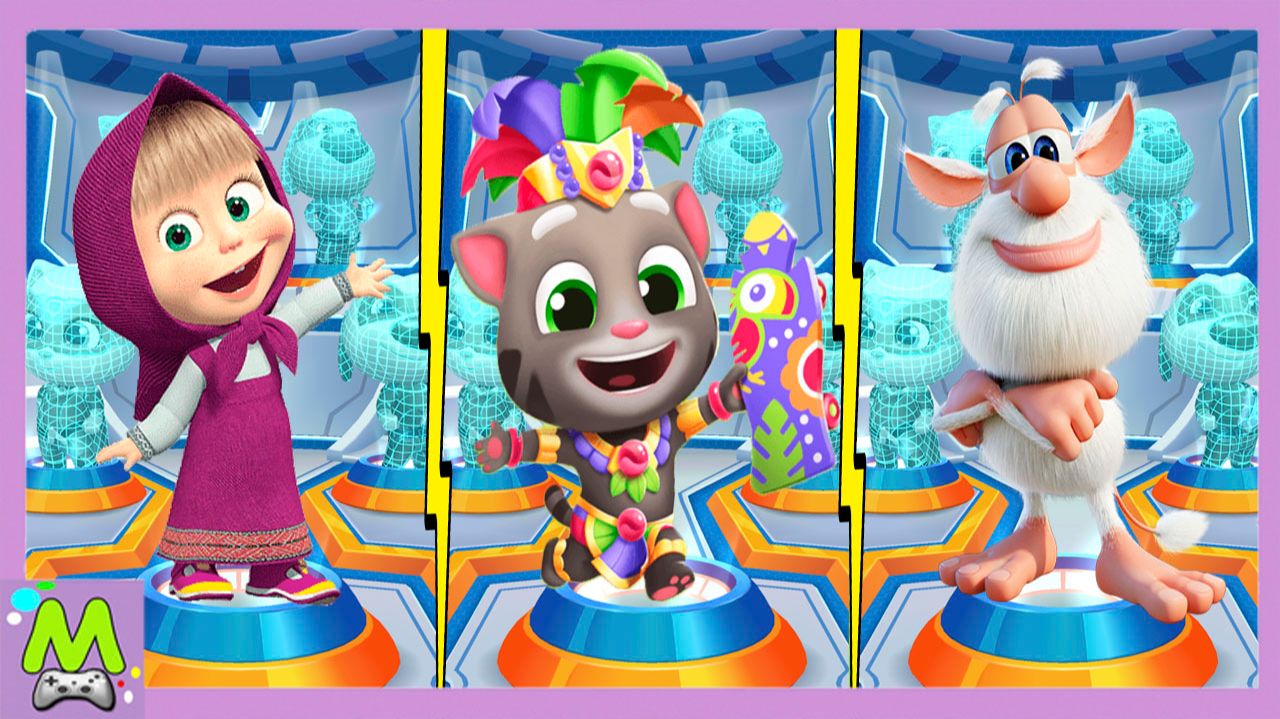 Маша и Медведь против Говорящего Бубы и Говорящего Тома.Погоня на Скорость.Кто Лучше смотреть онлайн