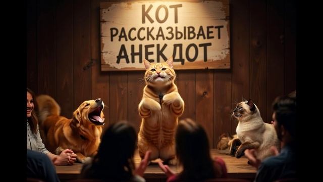 Кот рассказывает тупые анекдоты. Видео грок ИИ смотреть онлайн