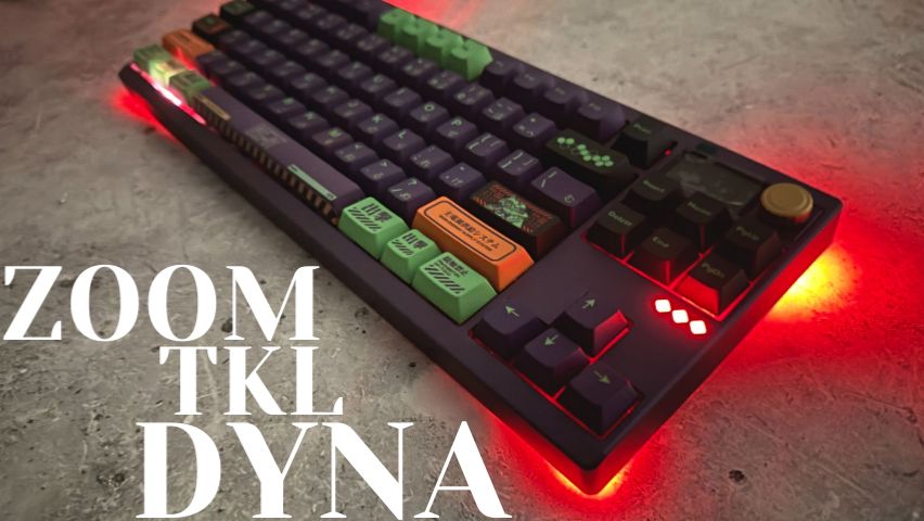Zoom TKL Dyna - 80% с дисплеем, крутилкой и море RGB подсветки! Thock кастом со свитчами MZ Y2