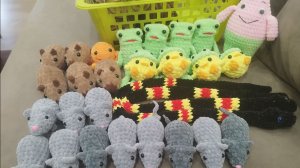 Участвую м мини марафоне и вяжу своих минимышек