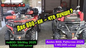 Обзор - сравнение РМ800Т 2025 и AODES 800L Pathcross 2025. Что выбрать? #aodes #рм800т