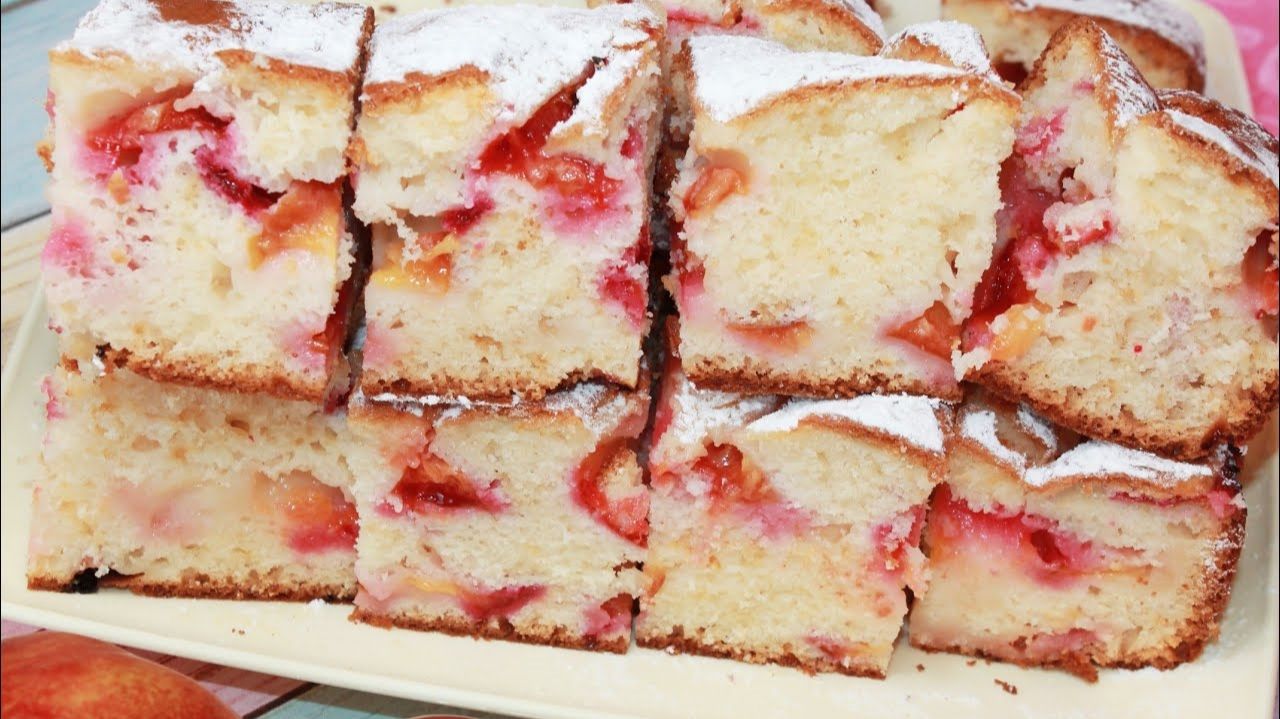 Делаю ТЕСТО за 5 МИНУТ, без миксера, готовлю с разными фруктами. ПИРОГ на скорую руку смотреть онлайн