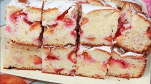 Делаю ТЕСТО за 5 МИНУТ, без миксера, готовлю с разными фруктами. ПИРОГ на скорую руку