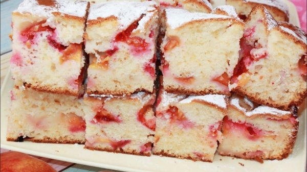 Делаю ТЕСТО за 5 МИНУТ, без миксера, готовлю с разными фруктами. ПИРОГ на скорую руку