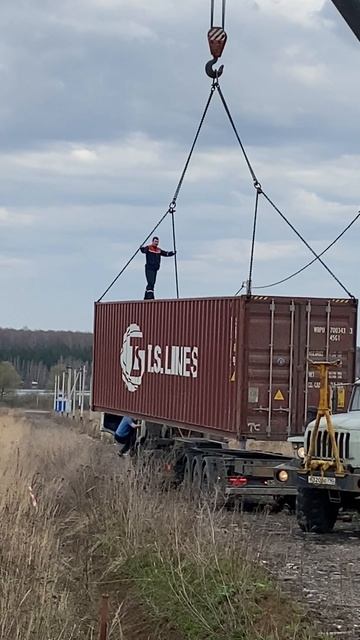 Морской контейнер вместо бытовки#дача#участок