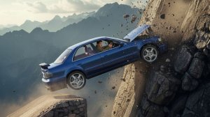 BeamNG Drive - Эпичные высокоскоростные прыжки на автомобиле