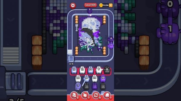 Прохождение 439 уровня Pixel Flow