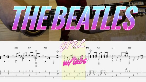 The Beatles - Girl (Guitar w/tabs)