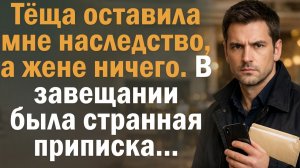 Тёща оставила мне наследство, а жене ничего. В завещании была странная приписка.