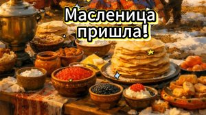 🪔 Масленица пришла! Красивое поздравление!
