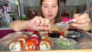 Mukbang ASMR|Подписывайтесь на канал🍣✨ 💜✨