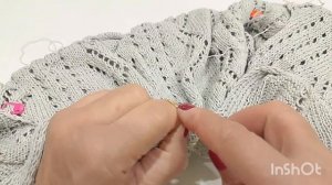 МК продолжение по кофточке" Россыпь Серебра "/16 часть