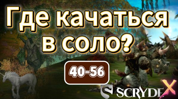Где качаться в соло 40-56? Скрайд Х #scryde #скрайд