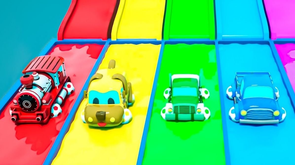 Песенка про бинго Песенка про алфавит Щенок в машинке, поезд и мячик с шариками Детские песенки смотреть онлайн