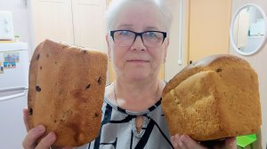 "Жизнь на пенсии".. Испекла белый хлеб с изюмом - по заявке...