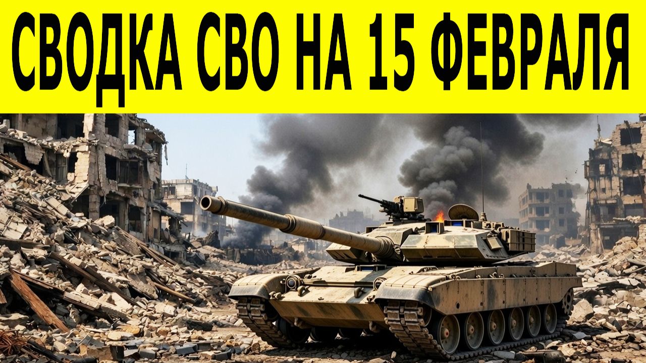 Сводка СВО на 15 февраля. Ситуация на фронте 15.02.2026. Юрий Подоляка. Сводка боевых действий смотреть онлайн