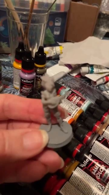 Роспись фигурок киберпанк