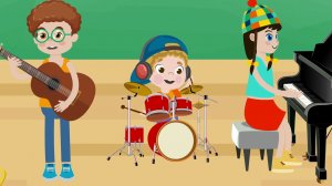 Зен и Ден 4 серия-Развивающие и обучающие мультики песни для детей-Музыкальные инструменты для детей