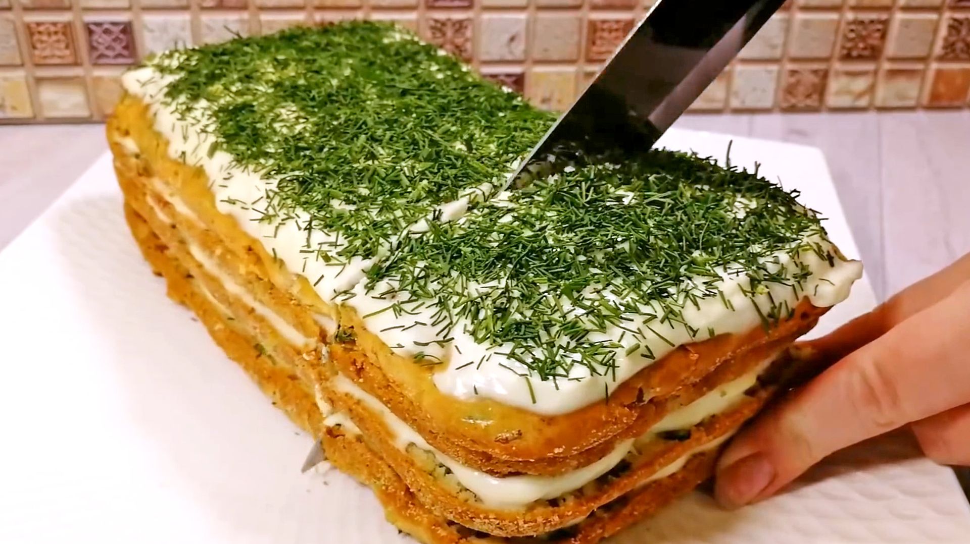 Шикарная закуска с фаршем. Сметут со стола за минуту!