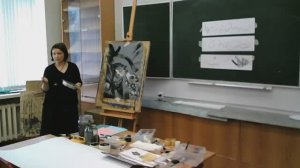 В рамках выставки «Мир дошкольника» мастер класс «Волшебная черная краска»