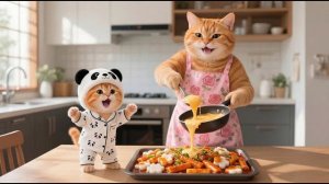 Джинджер получает в награду пиццу за то, что помогла Маме собрать урожай Смешные видео с кошками