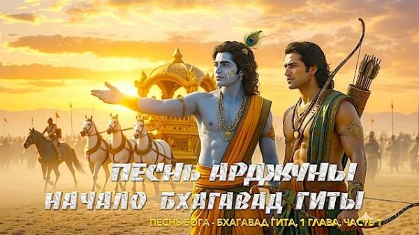 НАЧАЛО Бхагавад ГИТЫ Песнь Арджуны Бхагавад Гита Песнь Бога 1 глава Часть 1