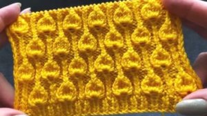 🧶 КРАСИВЫЙ РЕЛЬЕФНЫЙ УЗОР СПИЦАМИ💜