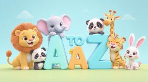 A to Z Animals Rhyme Song for Kids | Изучаем животных от А до Я