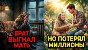 Брат выгнал родную мать из дома ради наследства, но через год его жизнь превратилась в ад!