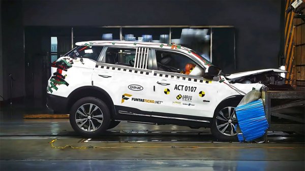 Краш-тест нового Belgee X70 (Proton X70) от ASEAN NCAP на CarMaps.Ru