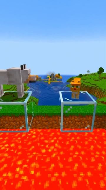 КАК НУБ И ПРО ИГРАЮТ В МАЙНКРАФТ #shorts 2