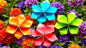 Бумажные цветы к 8 марта