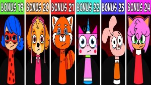 INCREDIBOX SPRUNKI: ВСЕ БОНУСНЫЕ ПЕРСОНАЖИ 🔀 В ПЕРЕМЕШКУ! 🎁🌀