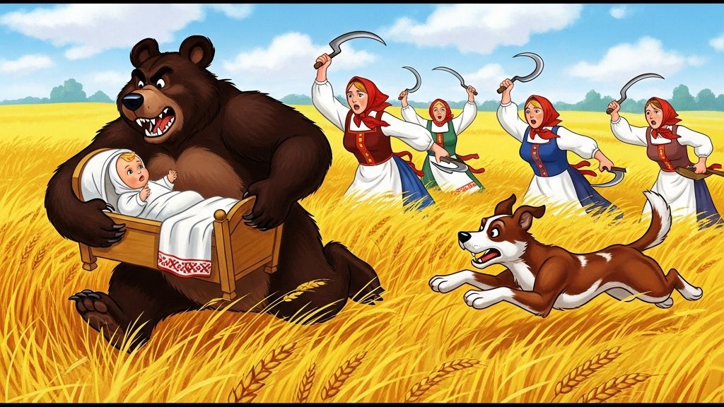 🐕 Полкан и Медведь: Верность и Дружба (Русская Народная Аудиосказка для Детей) 🐻 смотреть онлайн