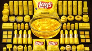 АСМР Слайм 💗 АСМР Чипсы Lays 💗 Яркий желтый Слайм