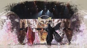 Дуэт "Диана Анкудинова (Горностай) и Ворон" - "Снег кружится" (НГ "Маска" 31.12.2023)