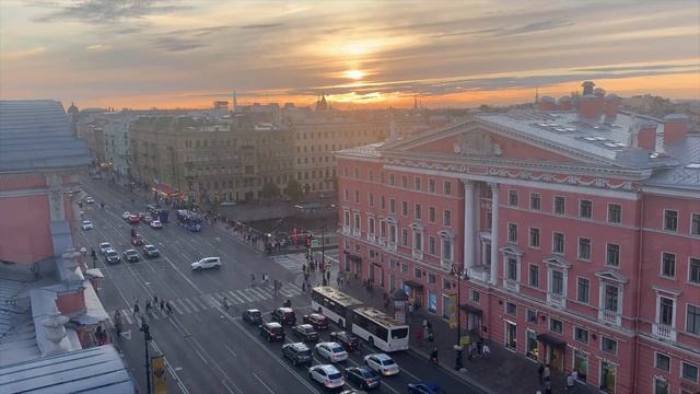 На закате в Питере