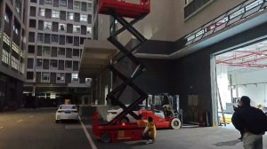 Самоходный ножничный подъёмник взрывобезопасный низкотемпературный -40 + 40