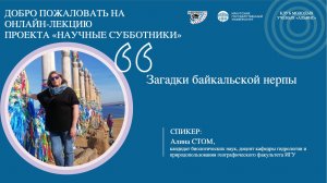 Загадки байкальской нерпы