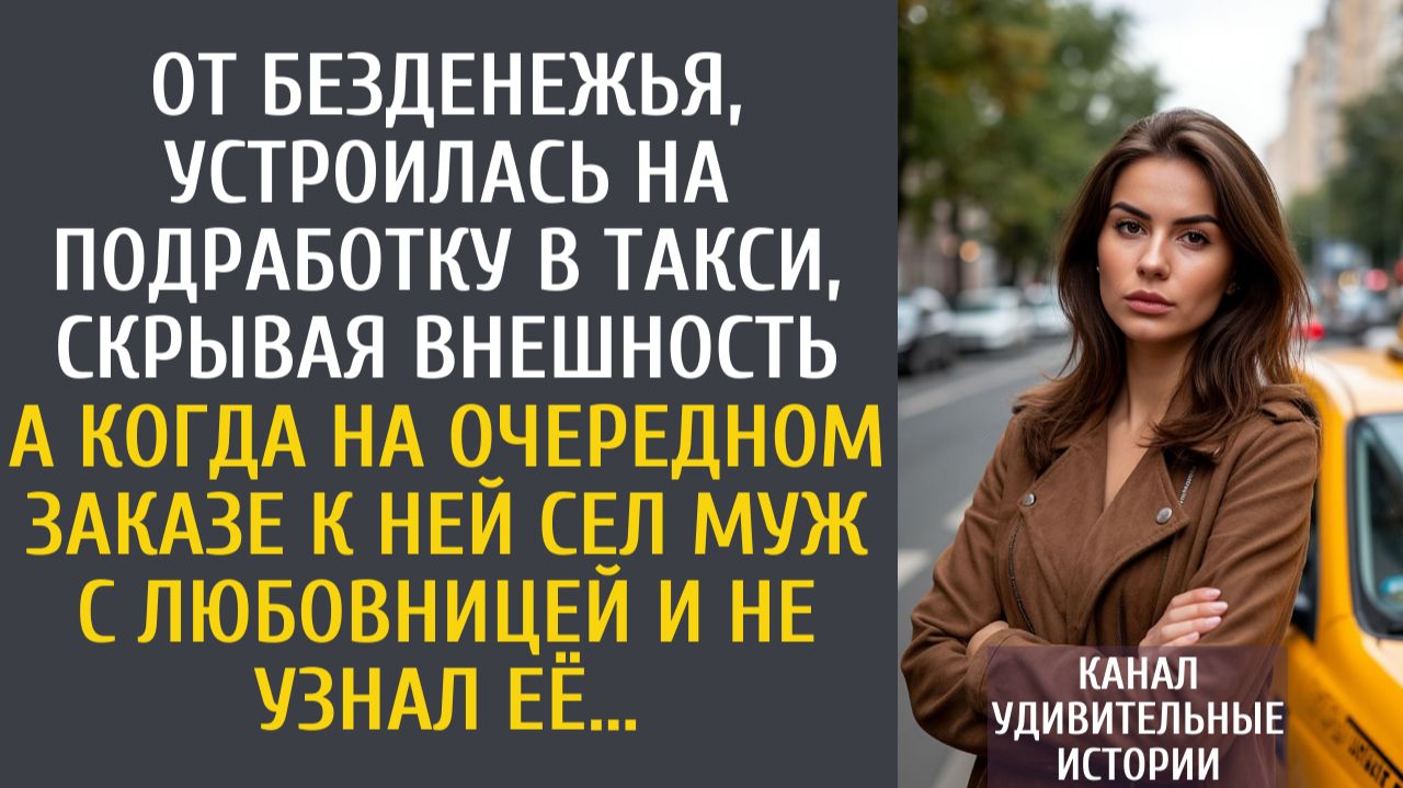 Истории из жизни: От безденежья устроилась на подработку в такси, скрывая внешность… А когда заказ смотреть онлайн